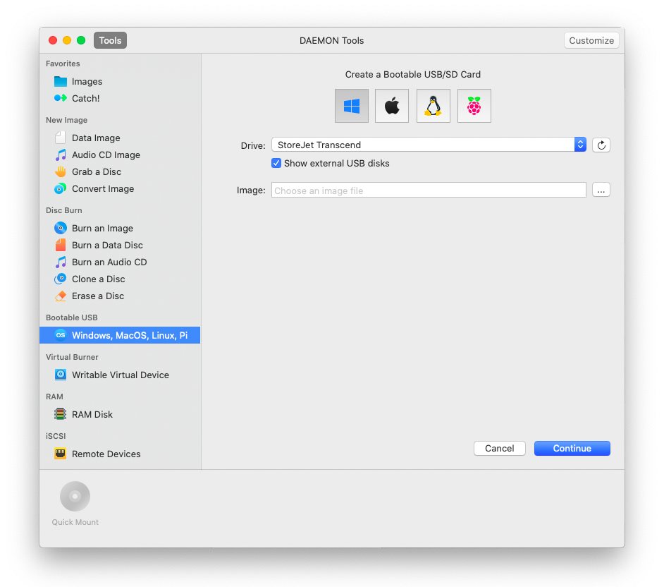 create a bootable linux usb drive for mac in windows
